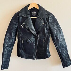 Vegan Leather Moto Jacket
